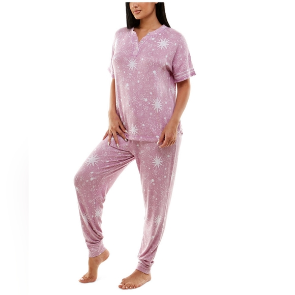 🛍️🆕🧸 ROUDELAIN| ULTRA SOFT 2-PIECE PAJAMA SET IN MAUVE MIST VARIOUS SI - Picture 6 of 14